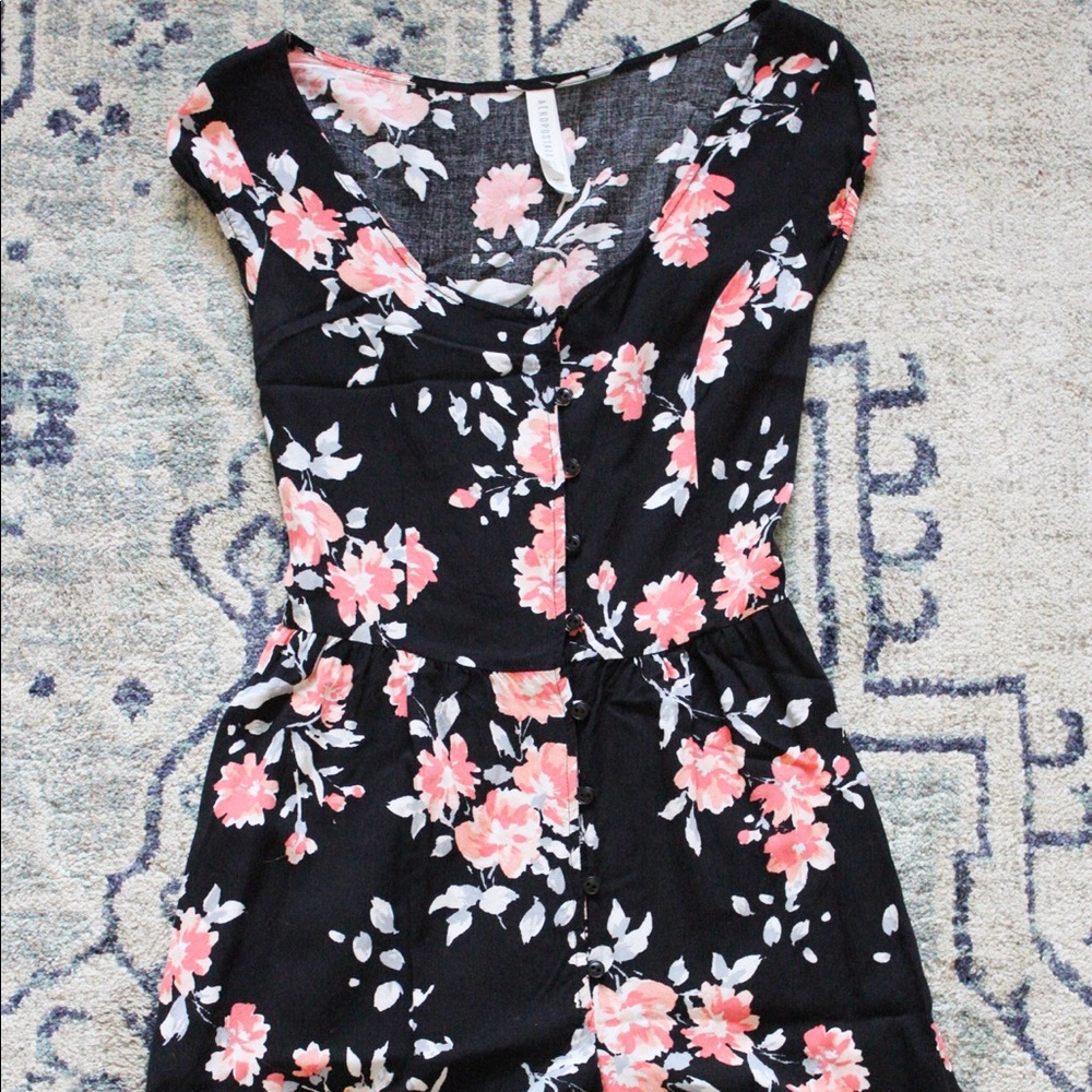 Aeropostale XS Floral Romper